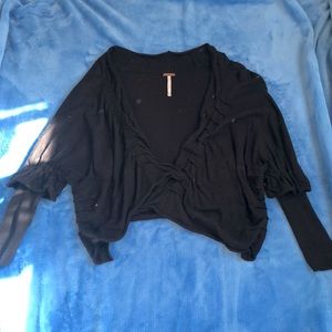 Xs free people black cardigan